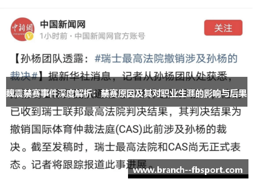 魏震禁赛事件深度解析:禁赛原因及其对职业生涯的影响与后果 魏震禁赛事件深度解析:禁赛原因及其对职业生涯的影响与后果